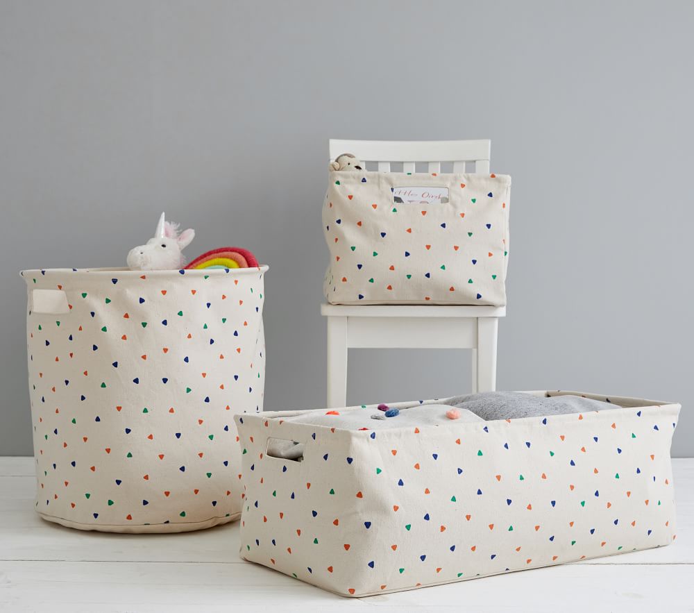 Blue Triangle Pop Up Canvas Storage